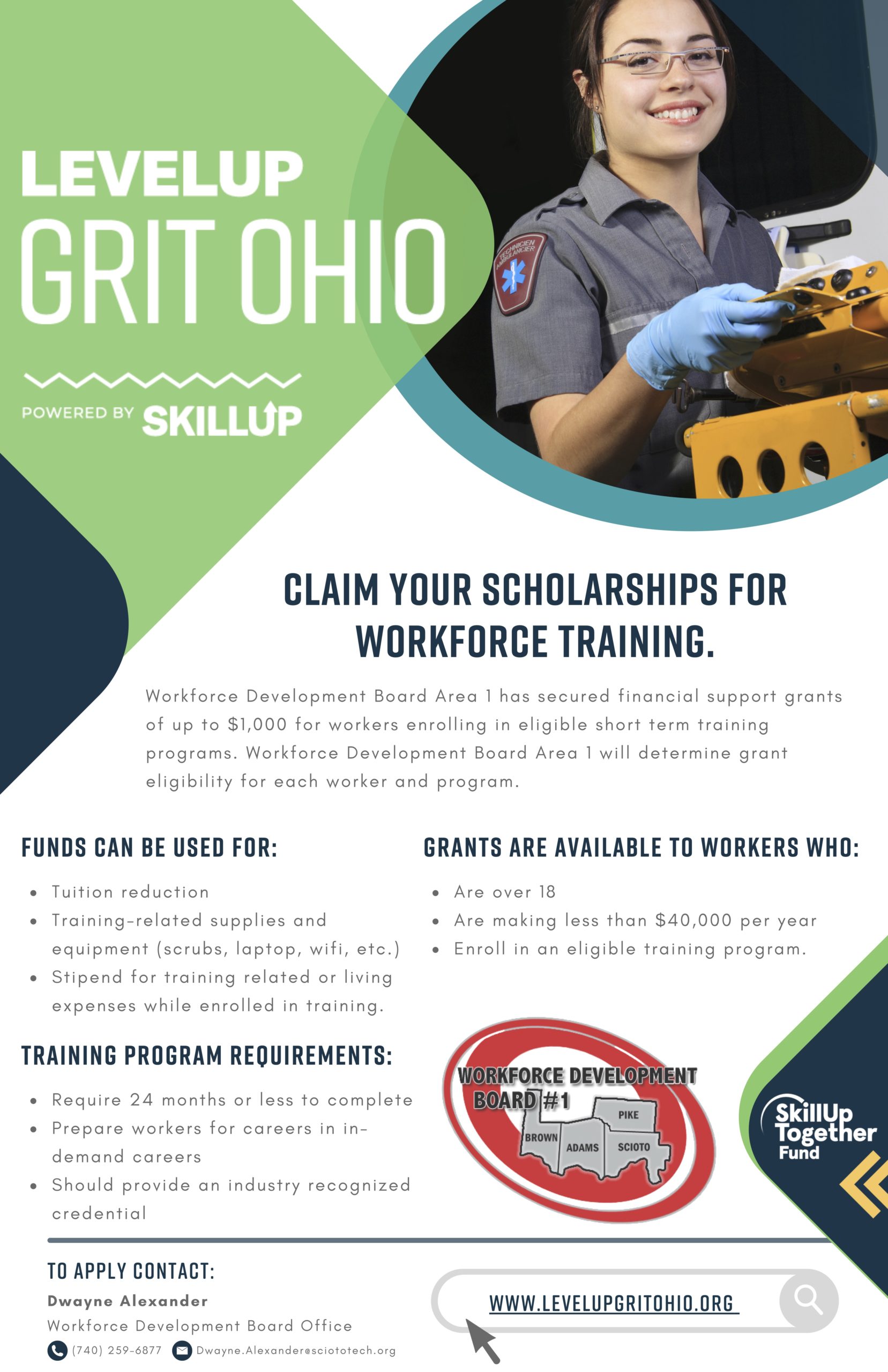 Claim Your Scholarship for Workforce Training Grit Ohio
